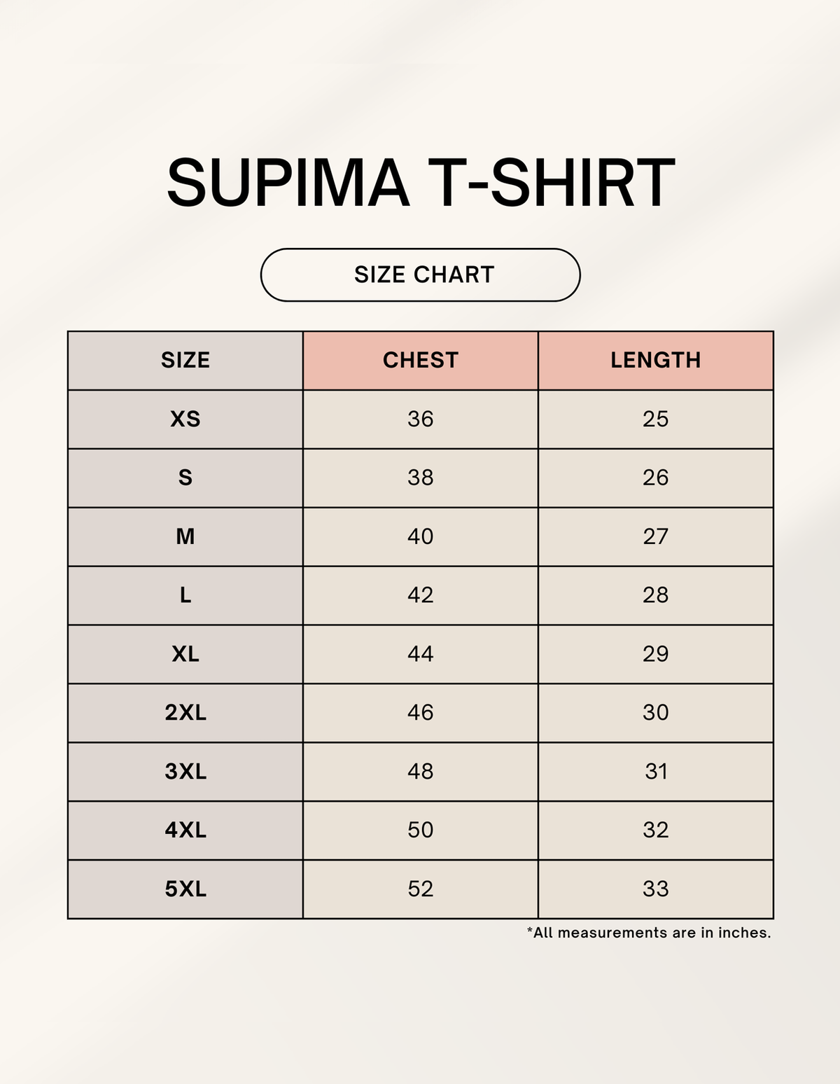 Color_Size Chart